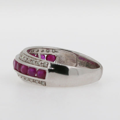 ANILLO RUBIES Y DIAMANTES