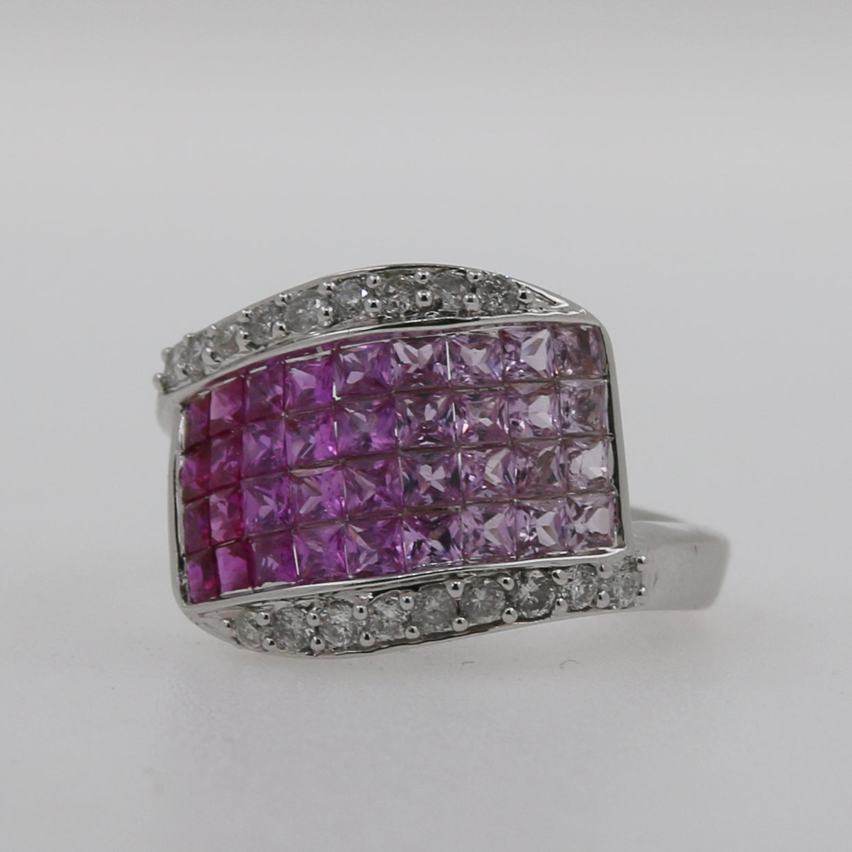 ANILLO CUADRADO ZAFIRO ROSA