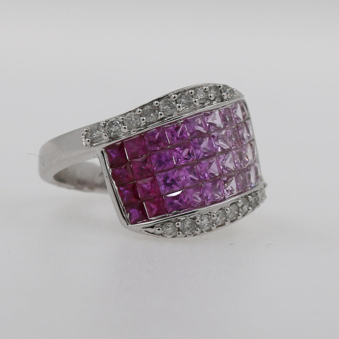 ANILLO CUADRADO ZAFIRO ROSA