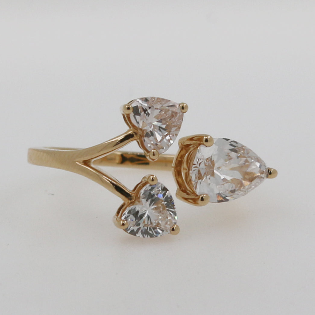 ANILLO TRES DIAMANTES LAB GROWN