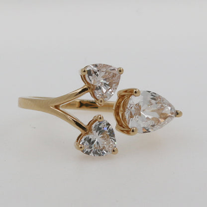 ANILLO TRES DIAMANTES LAB GROWN