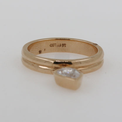 ANILLO GOTA COLGANTE ESMALTE LAB GROWN