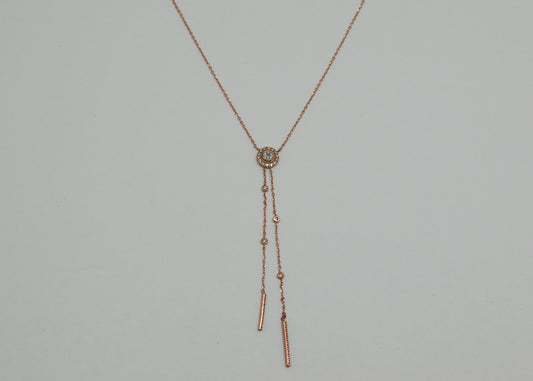 COLLAR CIRCULO DIAMANTES