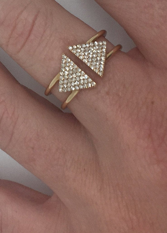 ANILLO FLECHAS DIAMANTES
