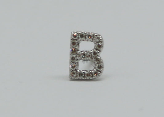 PIERCING INICIAL "B" DIAMANTES
