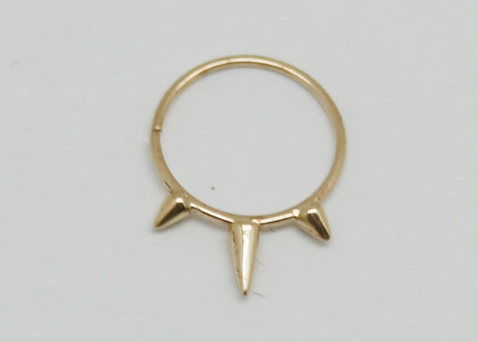 PIERCING ARRACADA PICOS ORO