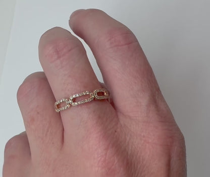 ANILLO LINKS ORO ROSA