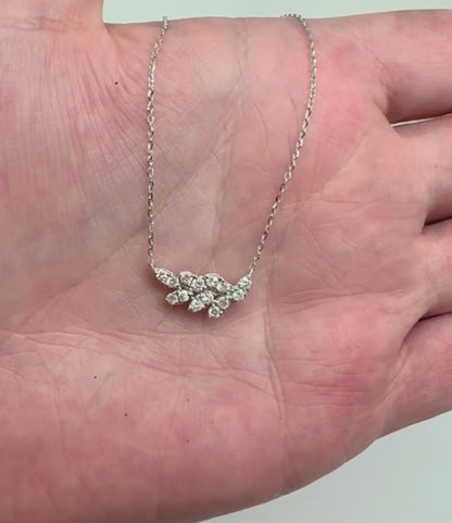 COLLAR HOJA DIAMANTES