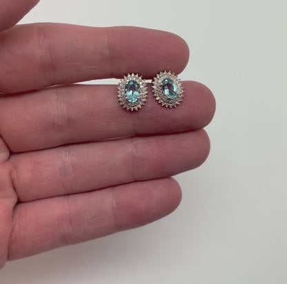ARETES FLOR TOPACIO