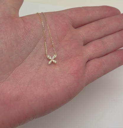 COLLAR MARIPOSA DIAMANTES