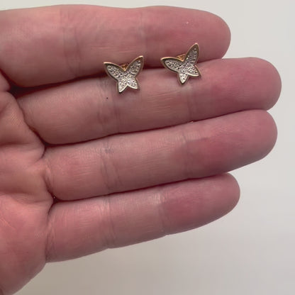ARETES MARIPOSA BISEL