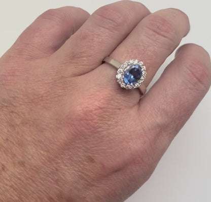 ANILLO TANZANITA OVAL