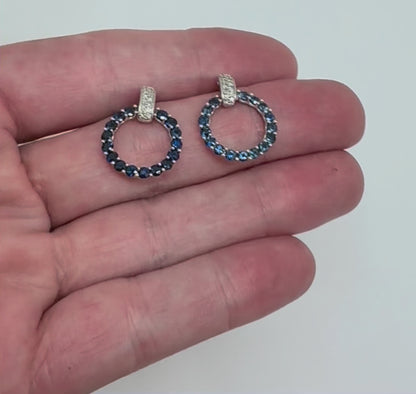 ARETES REDONDOS ZAFIRO