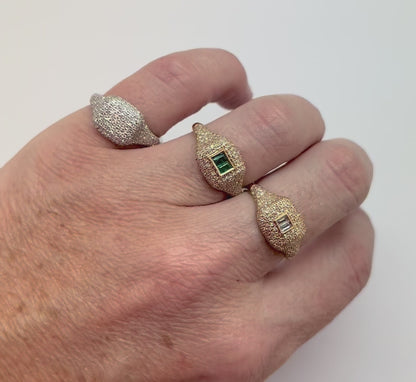 ANILLO PINKY DIAMANTES