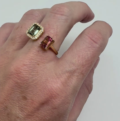 ANILLO ABIERTO TURMALINA
