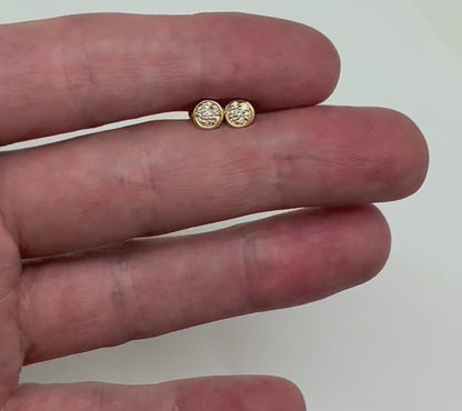 ARETES BISEL DIAMANTES