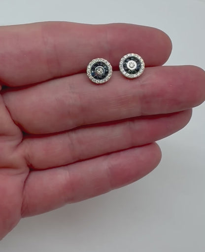 ARETES REDONDOS ZAFIRO