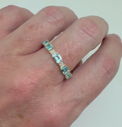 ANILLO TOPACIO DIAMANTES