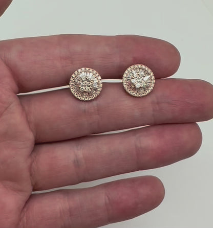 ARETES CIRCULO BAGUETTES