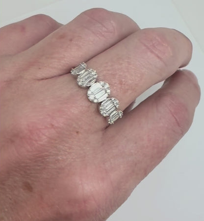 ANILLO OVALES BAGUETTES