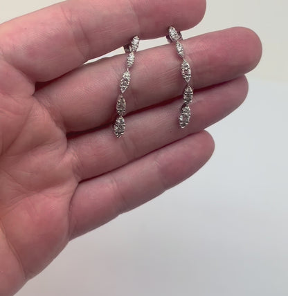 ARETES LARGOS OVALES