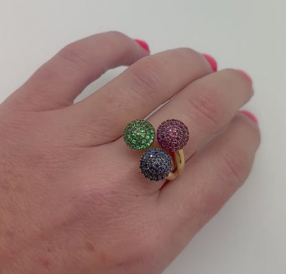 ANILLO TRIPLE COLOR