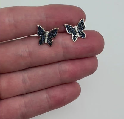 ARETES MARIPOSA ZAFIRO