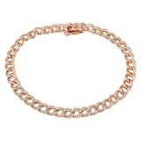 PULSERA LINK ORO ROSA