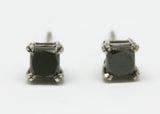 ARETES HALO DIAMANTES NEGROS