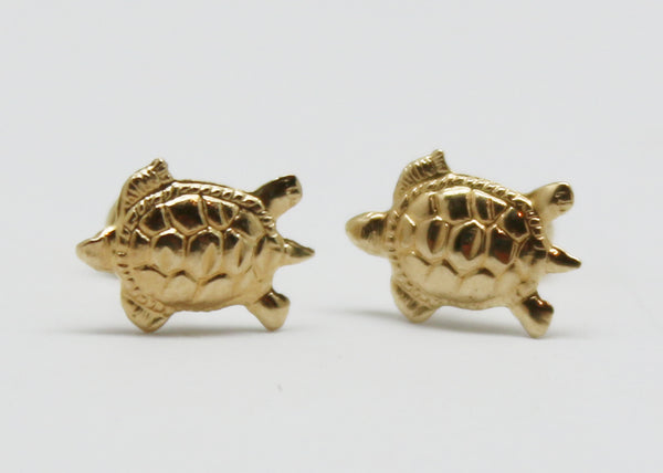 ARETES NIÑAS TORTUGA ORO