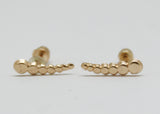 ARETES NIÑAS CIRCULOS ORO