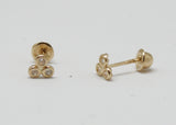 ARETES NIÑAS UVA ORO