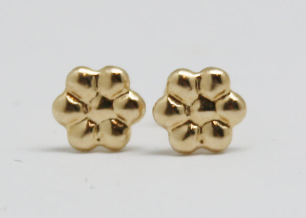 ARETES NIÑAS FLOR ORO