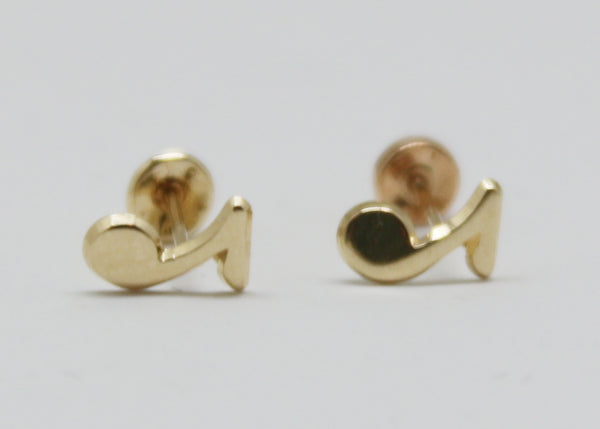 ARETES NIÑAS MÚSICA ORO