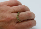 ANILLO ZIG ZAG PERIDOTO