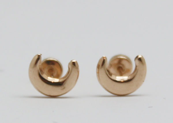 ARETES NIÑAS LUNA ORO