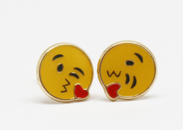 ARETES NIÑAS ESMALTE EMOJI