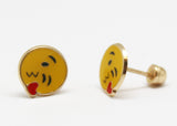 ARETES NIÑAS ESMALTE EMOJI