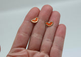 ARETES NIÑAS ESMALTE NARANJA