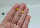 ARETES NIÑAS ESMALTE FLOR