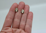 ARETES NIÑAS ESMALTE PANDA