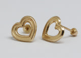 ARETES NIÑAS CORAZON