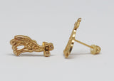 ARETES NIÑAS ORO JIRAFA