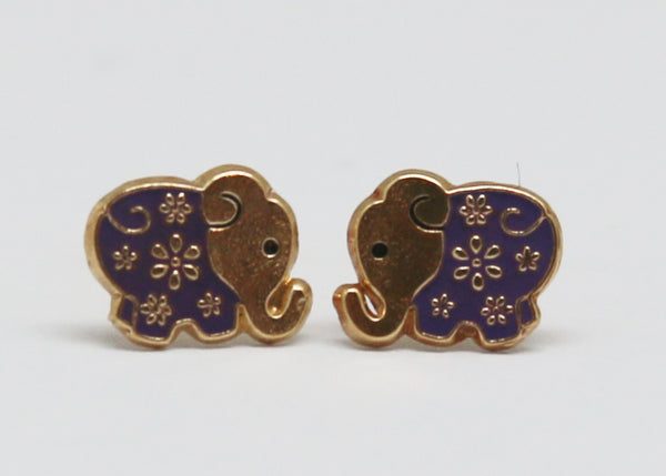 ARETES NIÑAS ESMALTE ELEFANTE