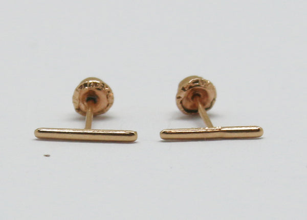 ARETES NIÑAS BARRA ORO