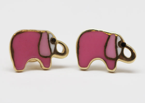 ARETES NIÑAS ESMALTE ELEFANTE