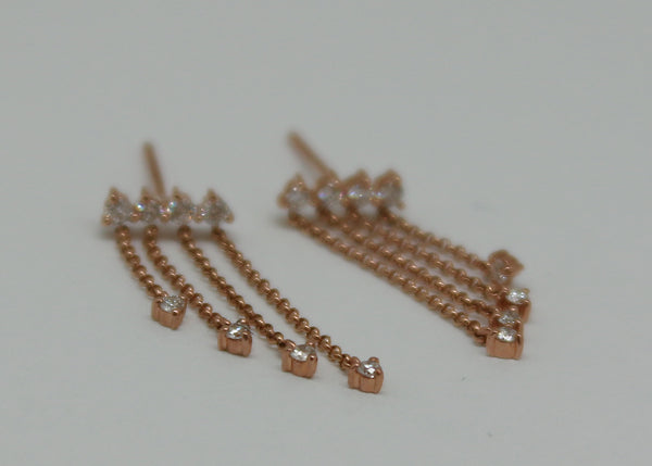 ARETES CADENAS DIAMANTES