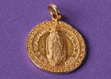 MEDALLA GUADALUPANA ORO