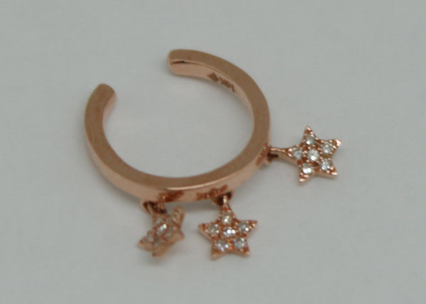 PIERCING CUFF ESTRELLAS DIAMANTES