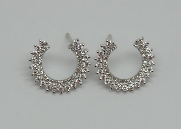 ARETES HOJA DIAMANTES